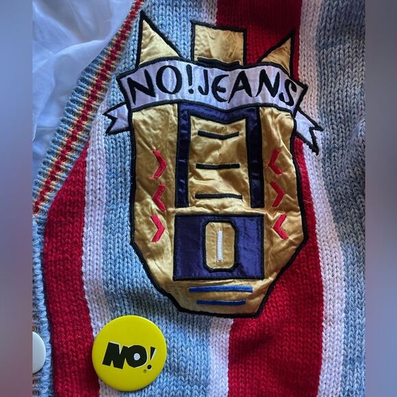 Vintage Absolutely No Jeans Authentic Lined Sweater One Size Fits All Hi… - Picture 6 of 7